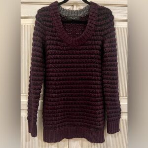RAG & BONE Purple Alpaca Blend Chunky Knit Sweater, Small